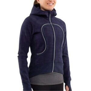Lululemon Cycling / Biking Scuba Hoodie Size 2 Blue Special Edition